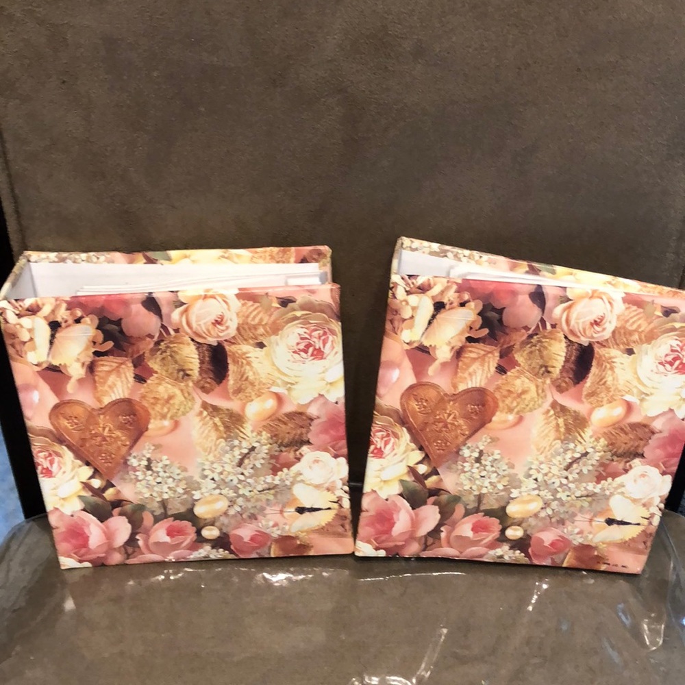 2 Vintage Floral Photo Albums